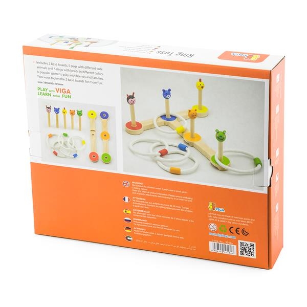 Ігровий набір Viga Toys Кидання кільця (50174) - Pampik - 3