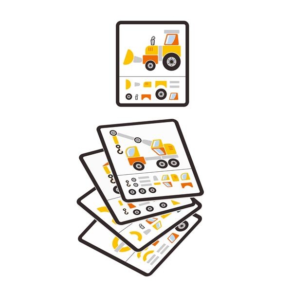 Набор для творчества Viga Toys Деревянная аппликация Строительная техника (50336) - Pampik - 3