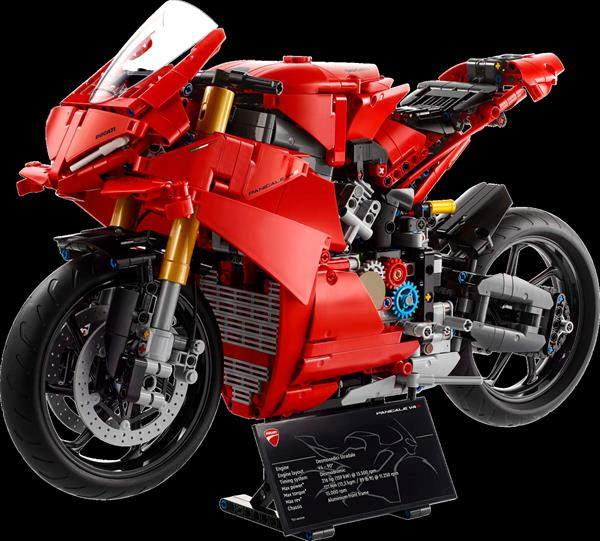 Конструктор LEGO Technic Мотоцикл Ducati Panigale V4 S 1603 деталі (42202) - Pampik - 4