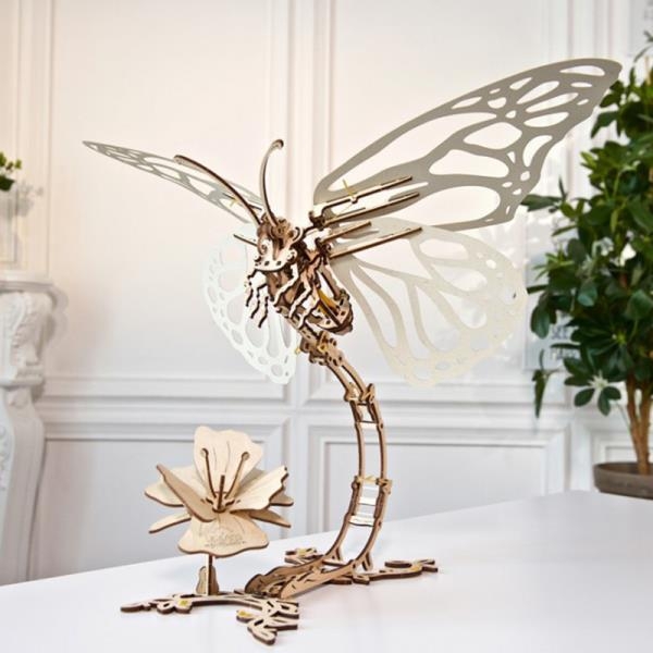 Деревянный механический 3D конструктор Ugears Бабочка (70081) - Pampik - 6