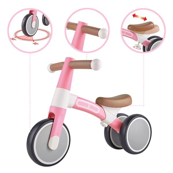 Біговел Hape Перша поїздка триколісний 7" рожевий (E0105) - Pampik - 4
