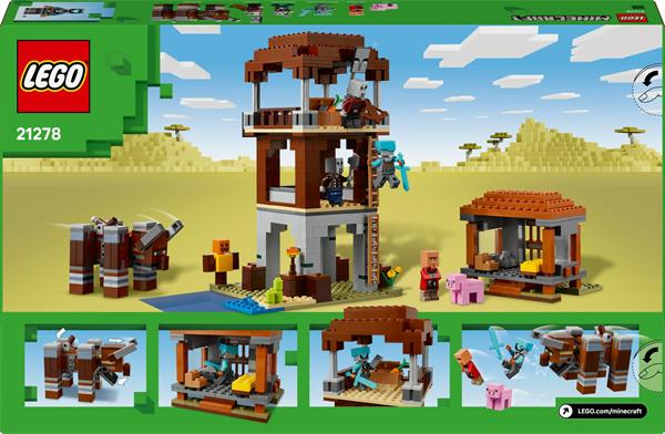 Конструктор LEGO Minecraft Аванпост розбійників і спустошувач, 665 деталей (21278) - Pampik - 2