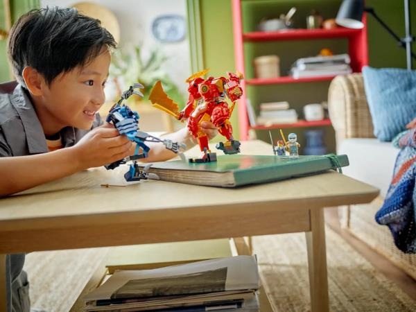 Конструктор LEGO NINJAGO Робот вогняної стихії Кая 322 деталі (71808) - Pampik - 3