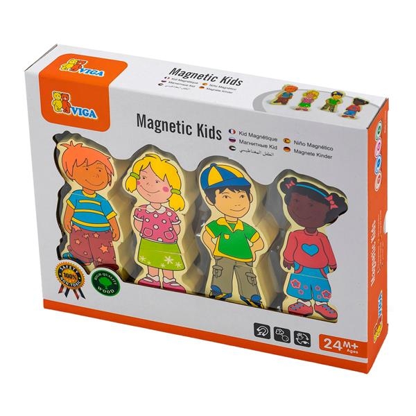 Набір магнітних фігурок Viga Toys Діти (59699VG) - Pampik - 2