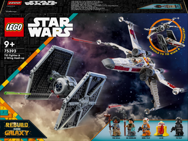 Конструктор LEGO Star Wars Збірний пакет Винищувач TIE і Корабель X-wing 1063 деталі (75393) - Pampik - 5