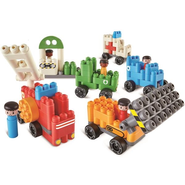 Конструктор PolyM Міська техніка 130 деталей (760024) - Pampik