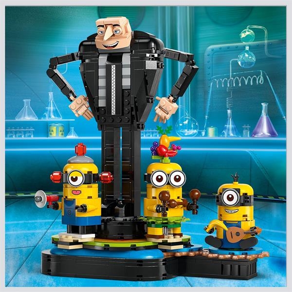 Конструктор LEGO Despicable Me 4 Ґру й посіпаки з кубиків 839 деталей (75582) - Pampik - 5