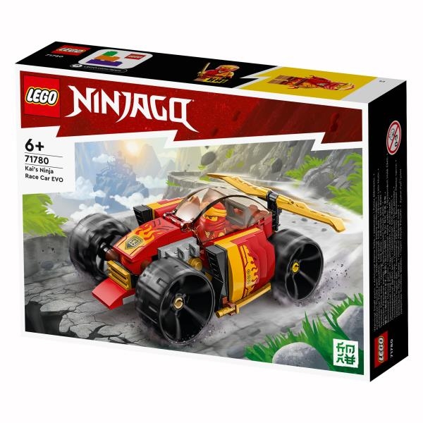Конструктор LEGO NINJAGO Гоночний автомобіль ніндзя Кая ЕВО 94 деталі (71780) - Pampik