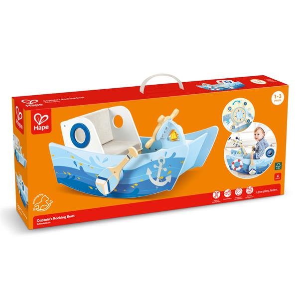 Дитяча гойдалка Hape Капітанський човен (E1214) - Pampik