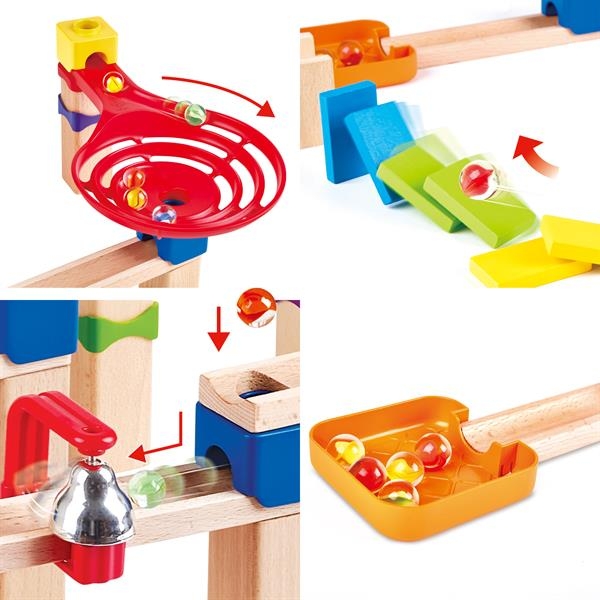 Конструктор-лабиринт Hape Marble Run Множество дорожек 50 эл. (E1102) - Pampik - 5