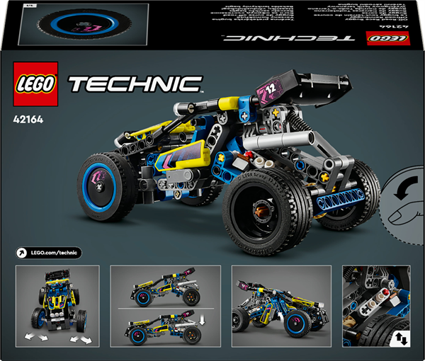 Конструктор LEGO Technic Позашляховик багі для перегонів 219 деталей (42164) - Pampik - 3