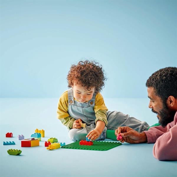 Конструктор LEGO DUPLO Зелена будівельна пластина 1 деталь (10460) - Pampik - 8