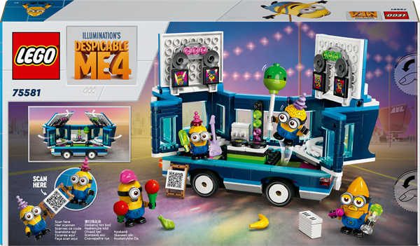 Конструктор LEGO Despicable Me Музичний автобус для вечірок Посіпак 379 деталей (75581) - Pampik - 3