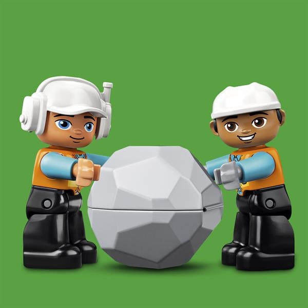 Конструктор LEGO DUPLO Вантажівка та гусеничний екскаватор 20 деталей (10931) - Pampik - 11