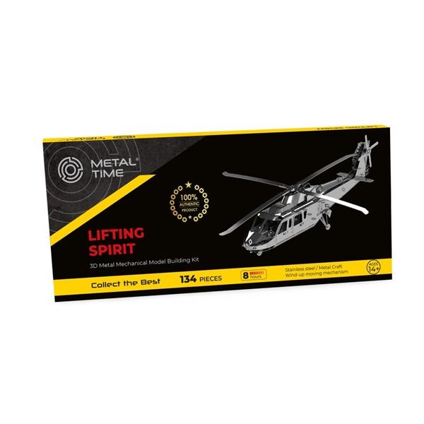 Колекційна модель-конструктор Metal Time Lifting Spirit Вертоліт механічний (MT027) - Pampik - 24