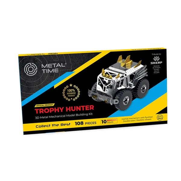 Колекційна модель-конструктор Metal Time Trophy Hunter Всюдихід Шерп механічний, двоколірний (MT056) - Pampik - 10
