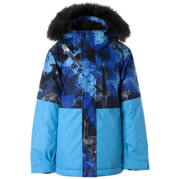 Куртка зимова Huppa Alfa, р.116, синій з блакитним (18620020-32386-116) - Pampik