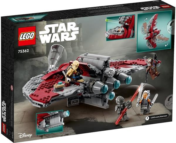 Конструктор LEGO Star Wars Шатл джедаїв T-6 Асоки Тано 601 деталь (75362) - Pampik - 8