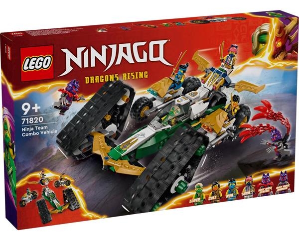 Конструктор LEGO NINJAGO Комбі-автомобіль команди ніндзя (71820) - Pampik