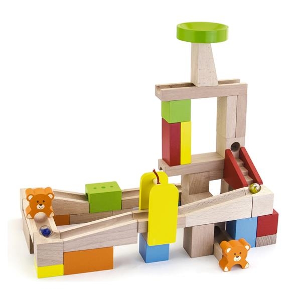 Конструктор Viga Toys Горки для шаров, 49 элементов (51619) - Pampik - 5