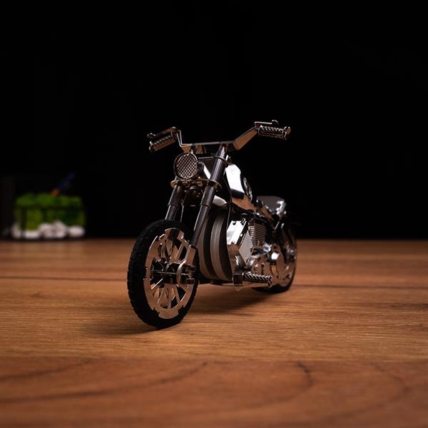 Колекційна модель-конструктор Metal Time Harley Davidson Roadway Fantasy Мотоцикл механічний, 155 деталей (MT012) - Pampik - 3