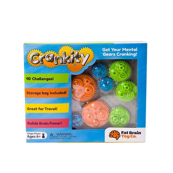 Гра-головоломка Fat Brain Toys Crankity Різнокольорові шестерні (FA140-1) - Pampik - 2