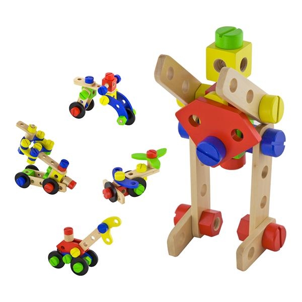 Деревянный конструктор Viga Toys 48 деталей (50383) - Pampik