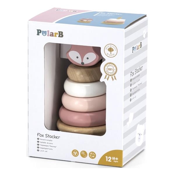 Деревянная пирамидка PolarB Лисичка (44206) - Pampik - 3