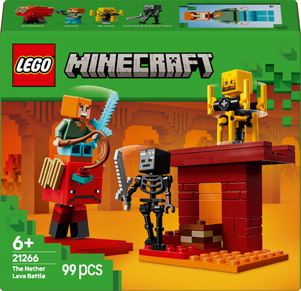 Конструктор LEGO Minecraft Битва з лавою в Незері 99 деталей (21266) - Pampik - 2