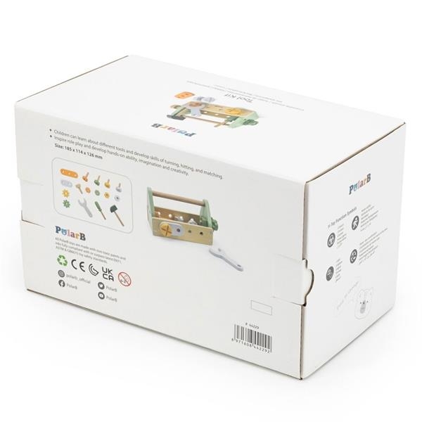 Деревянный игровой набор PolarB Ящик с инструментами (44229) - Pampik - 5