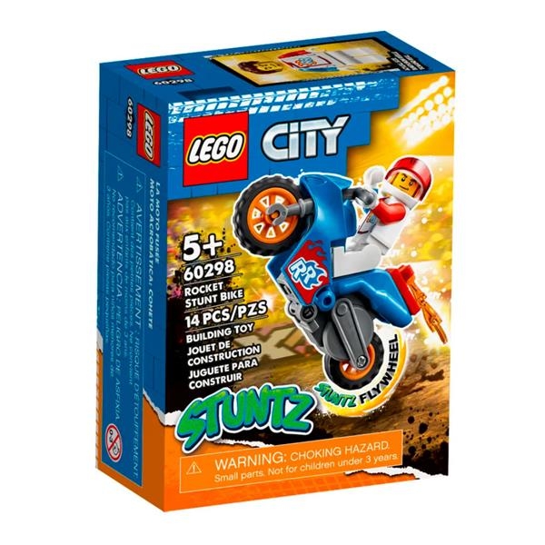 Конструктор LEGO City Stuntz Реактивний трюковий механізин 14 деталей (60298) - Pampik - 10