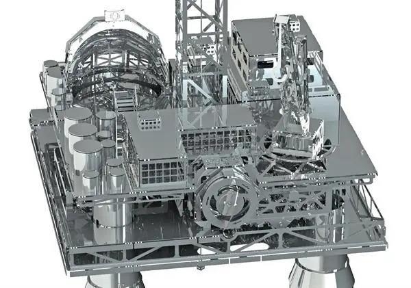 Колекційна модель-конструктор Metal Time Treasure Finder Нафтова платформа, механічна (MT008) - Pampik - 3