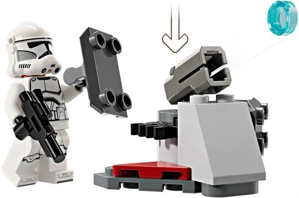 Конструктор LEGO Star Wars Клоны-пехотинцы и Боевой дроид, боевой набор 215 деталей (75372) - Pampik - 5