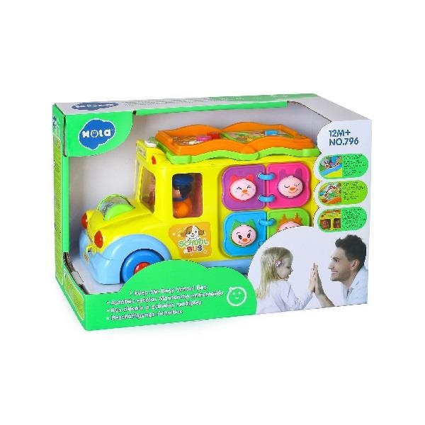 Музична розвивальна іграшка Hola Toys Шкільний автобус (796) - Pampik - 2
