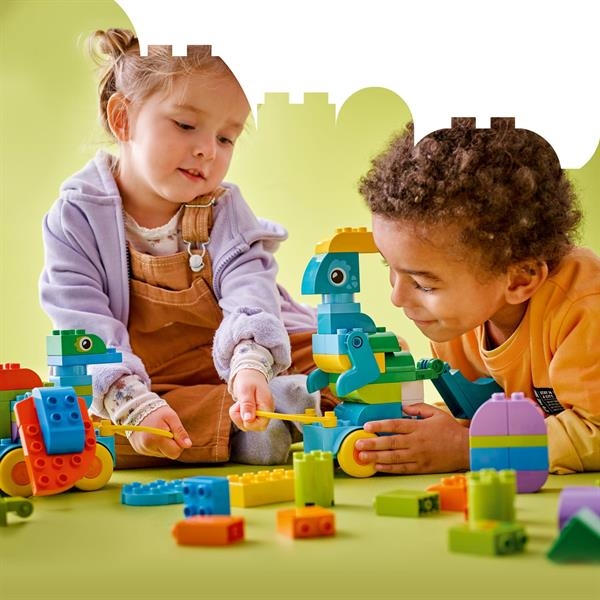 Конструктор LEGO DUPLO Town Динозаври на колесах 3 в 1, 108 деталей (10451) - Pampik - 9