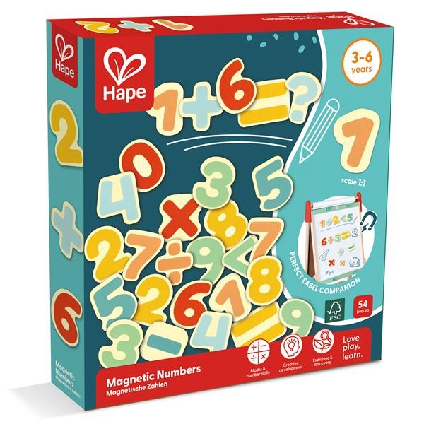 Набор магнитов Hape Цифры 54 шт. (E2007) - Pampik
