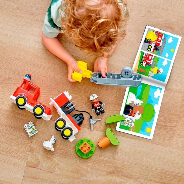 Конструктор LEGO DUPLO Rescue Пожежна машина 21 деталь (10969) - Pampik - 7