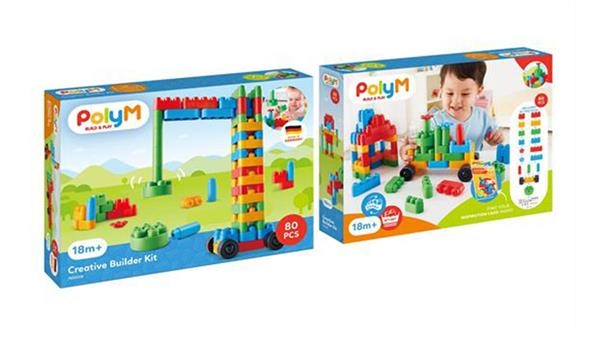 Конструктор PolyM Строитель 80 деталей (760008) - Pampik - 14