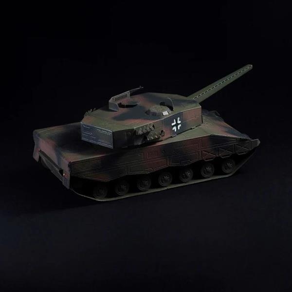 Колекційна модель-конструктор Metal Time Leopard 2 Tank Танк Леопард 2, 57 деталей (MT079) - Pampik - 4