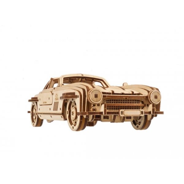 Деревянный механический 3D конструктор Ugears Крылатое спорткупе (70205) - Pampik - 3