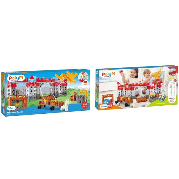Конструктор PolyM Середньовічний замок, 310 деталей (760026) - Pampik