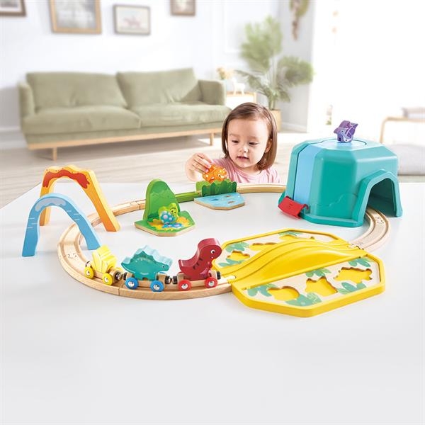 Іграшкова залізниця Hape Динозаври (E3828) - Pampik