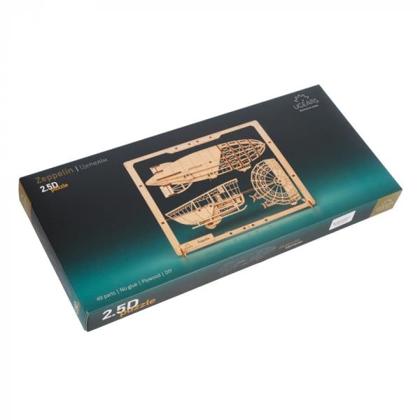 Деревянный механический 2.5D конструктор Ugears Цеппелин, 49 деталей (70208) - Pampik - 10