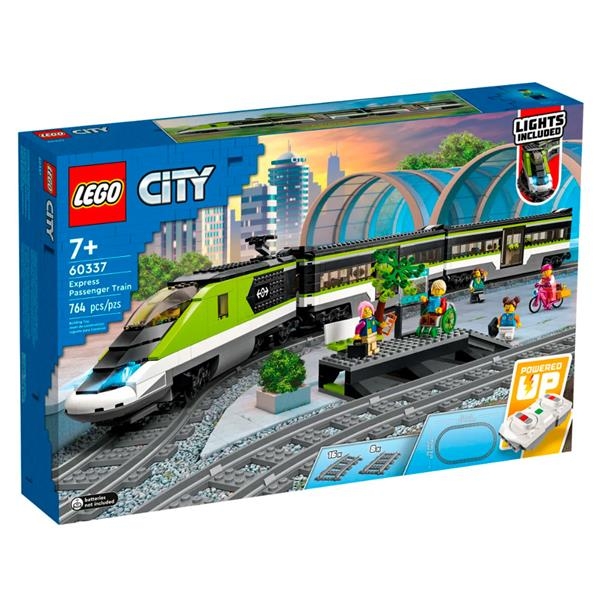 Конструктор LEGO City Trains Пасажирський поїзд-експрес з пультом 764 деталі (60337) - Pampik - 13