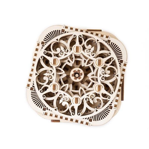 Дерев'яний механічний 3D конструктор Ugears Скринька з секретом (70031) - Pampik - 5