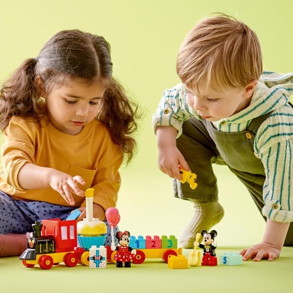 Конструктор LEGO DUPLO Disney Святковий поїзд Міккі та Мінні 22 деталі (10941) - Pampik - 3