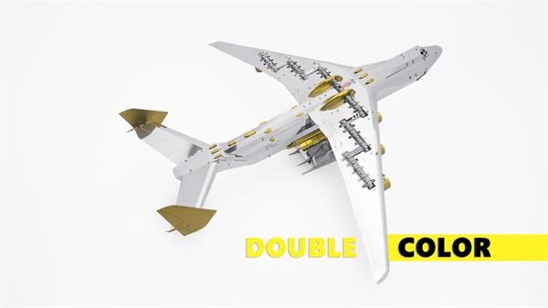 Колекційна модель Metal Time Ukrainian Dream Exclusive Edition Ан-225 Мрія, двокольорова, зібрана (MT001EE/READY) - Pampik - 10