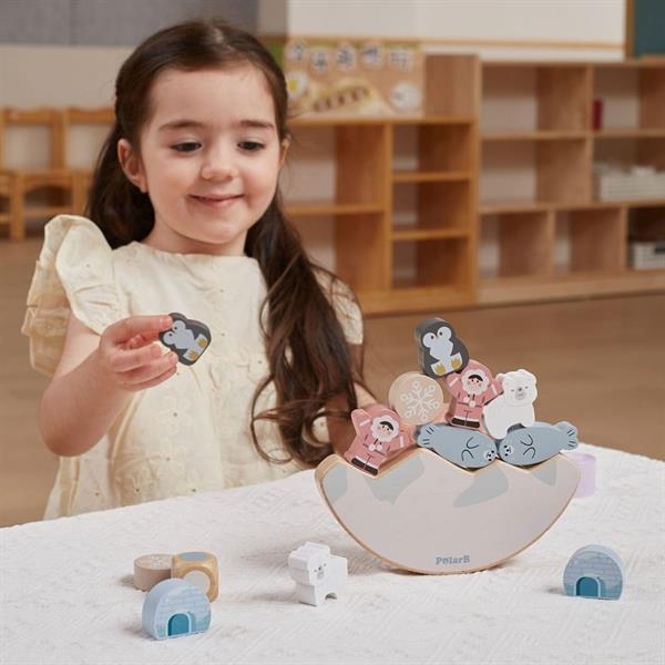 Деревянная игра-балансир PolarB Арктика (44234) - Pampik