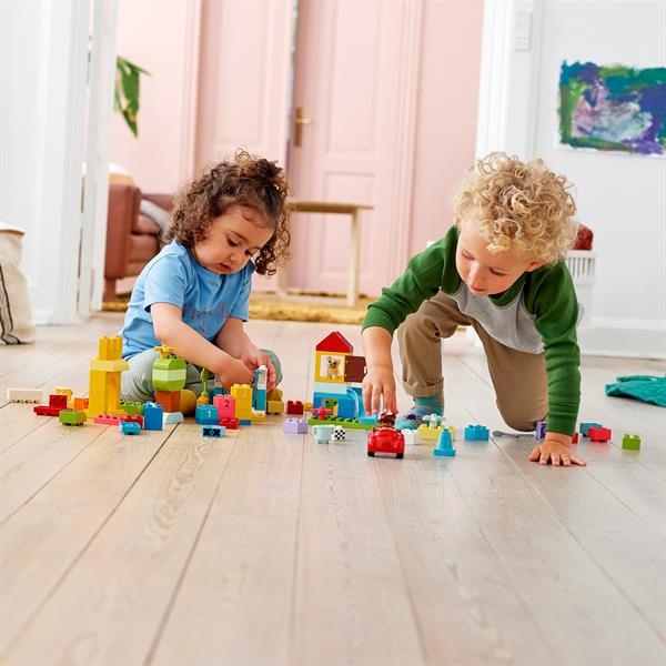 Конструктор LEGO DUPLO Classic Велика коробка з кубиками 85 деталей (10914) - Pampik - 6