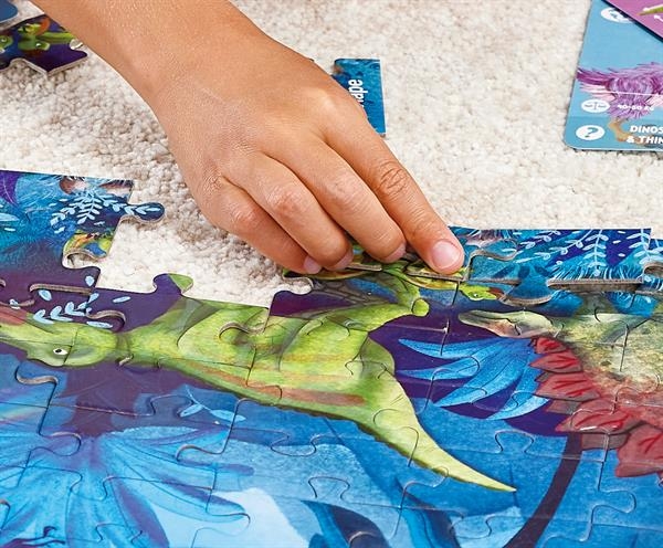 Пазл-панорама Hape Динозавры светятся 150 см, 200 эл. (E1632) - Pampik - 8